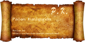 Palen Kunigunda névjegykártya